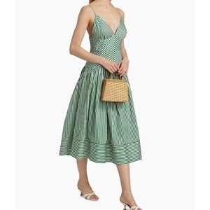 farm rio embroidered western dress Farm Rio Women's Delicate Forest Richelieu Embroidered Midi Dress main image 1